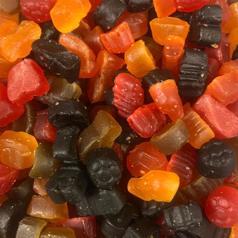 Football Gums Fruity & Liquorice Retro Pick & Mix Sweets Lion 100g